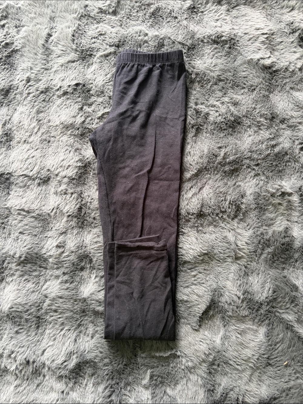 KIDS Black Knit Elastic-Waist Pants